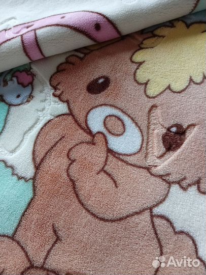 Плед детский плюшевый