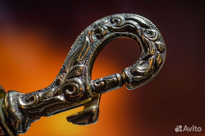 Карабин из бронзы, с гравировкой