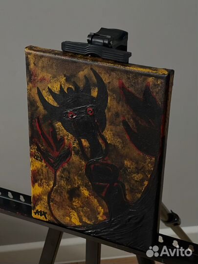 Картина акрилом на холсте