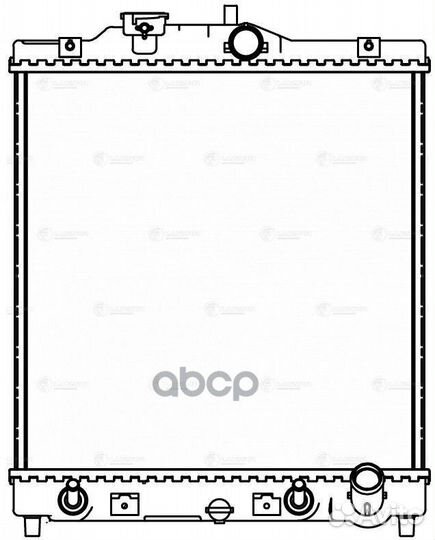 Радиатор honda civic / rover 45 1.4-1.6 A/T 91