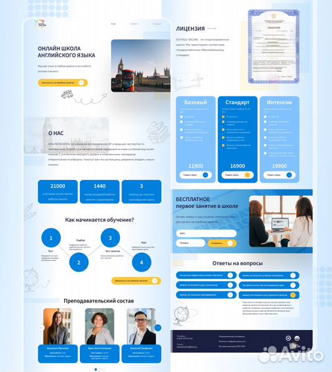 Создание и разработка сайта
