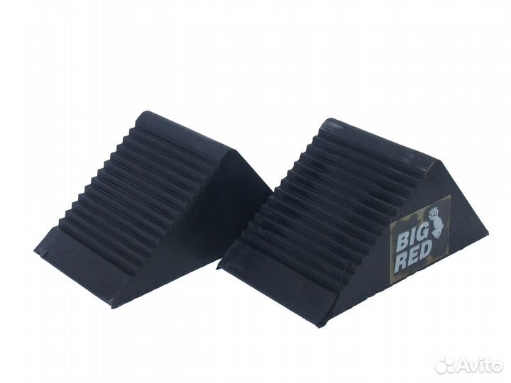 Упор противооткатный резиновый 130х80х60мм 2шт. BI