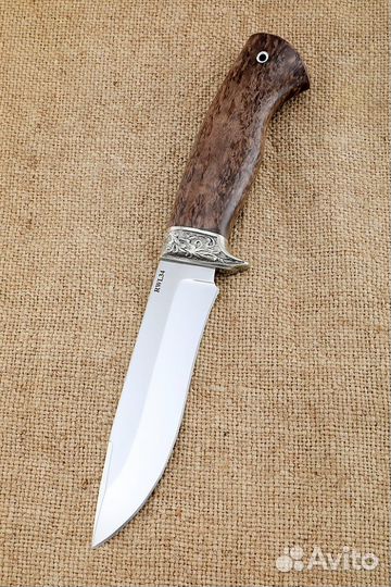 Нож Варан сталь RWL-34 карельская береза коричнева