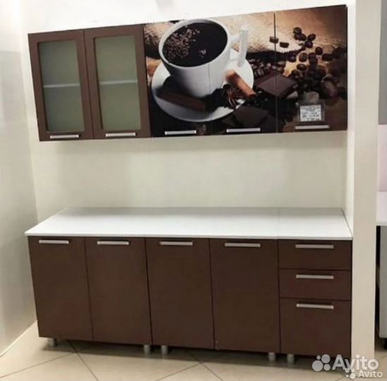 Кухня 2 метра Шоколад