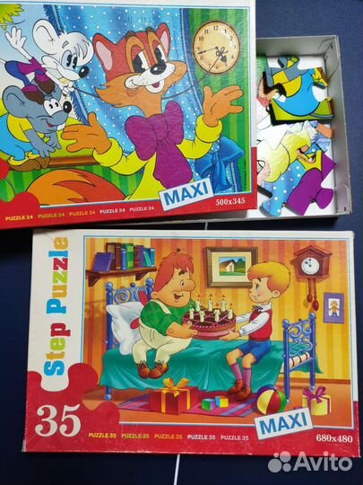 Пазлы детские крупные