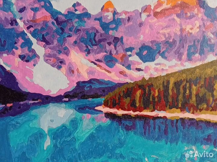 Картины по номерам раскрашенная