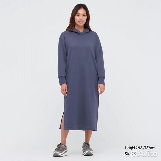 Uniqlo новое худи - платье. XS