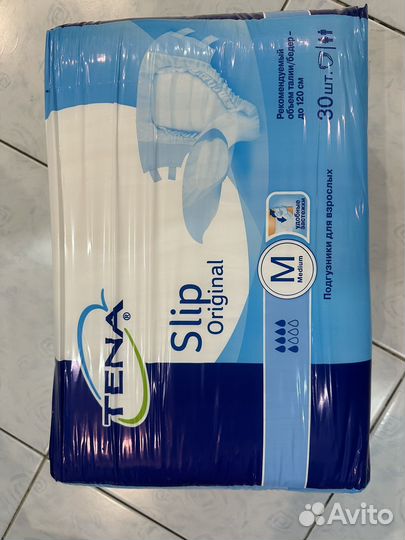 Памперсы для взрослых размер m по 30 штук