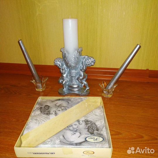 Набор свечей с ангелочками. Семейный очаг