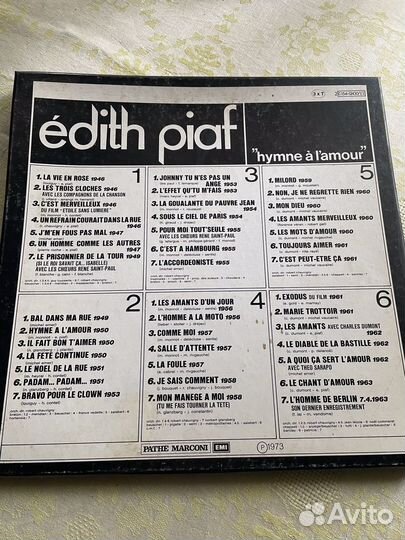 Edith piaf himne a l'amour