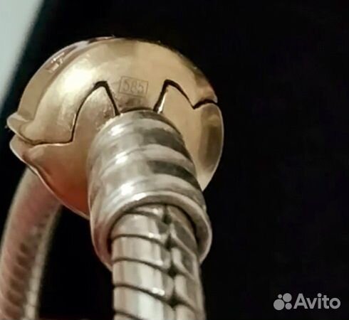 Браслет Pandora серебряный с золотом оригинал