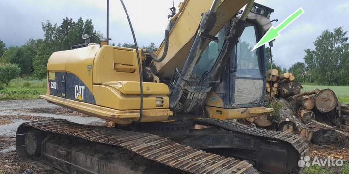 Стекло лобовое верхнее для Caterpillar 320 DL