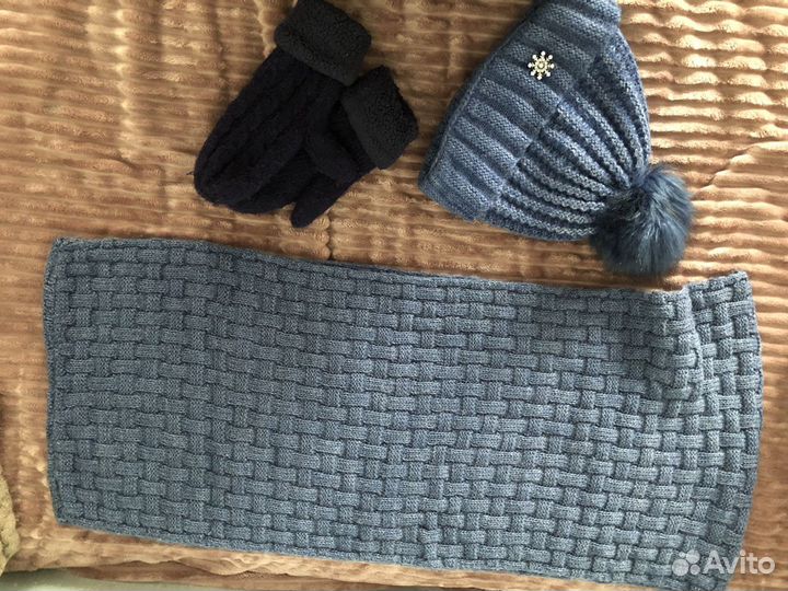 Комплект шапка и шарф женский