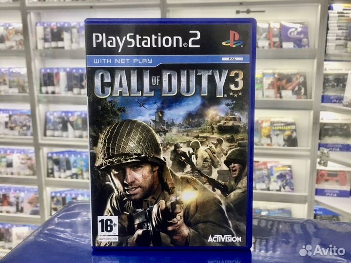 Диск для ps2 Call of Duty 3