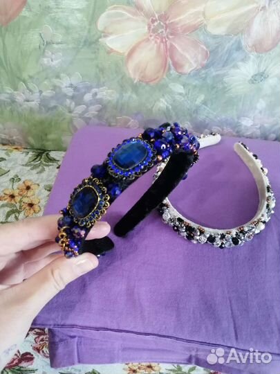 Ободок для волос ручной работы