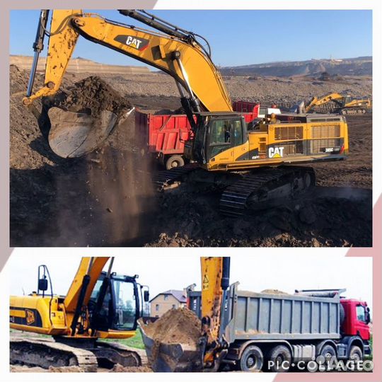 Грунт супесчаный, Суглинки для подсыпки - камазами