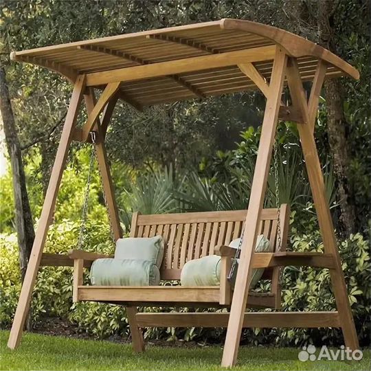 Деревянные качели