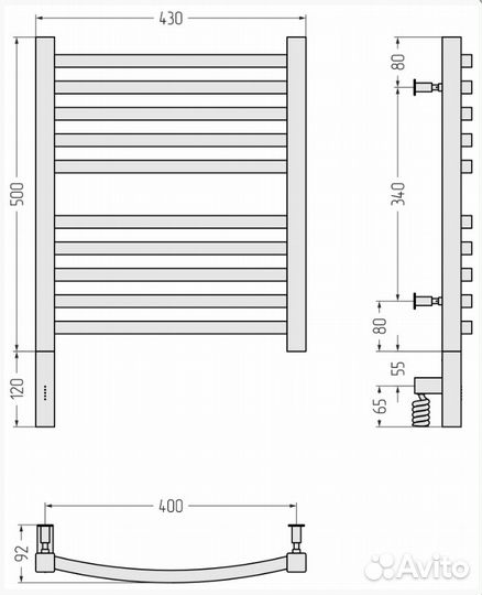 Сунержа Аркус 3.0 500х400 мэм левый