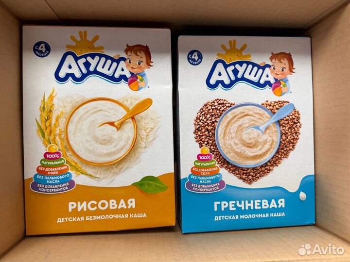 Детское питание агуша (каши агуша, смесь агуша)