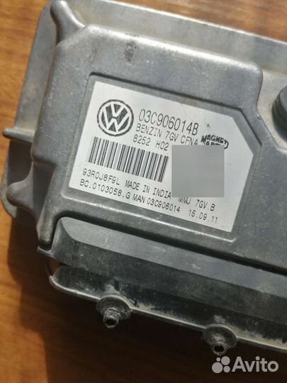 Блок управления двигателем фольксваген поло седан