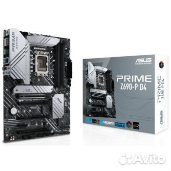 Asus prime Z690-P D4, Socket 1700 новая с гарантие