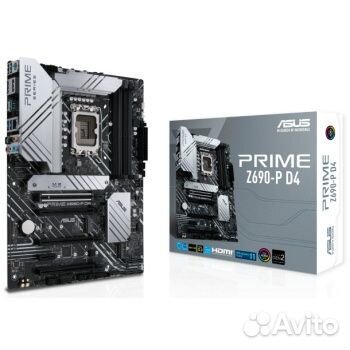 Asus prime Z690-P D4, Socket 1700 новая с гарантие