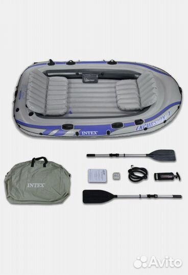 Лодка надувная 4 местная Intex Excursion