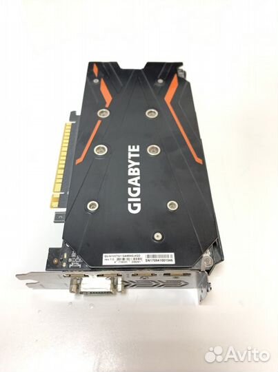 Видеокарта Gigabyte GTX1050ti 4GB OC