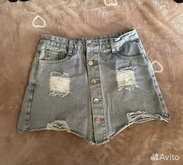 Юбка-шорта джинсовые