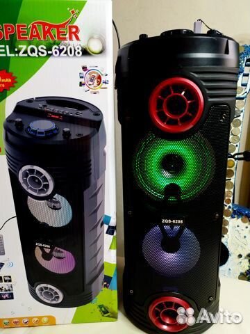 Колонка блютус ZQS-6208 Новинка (60 см)