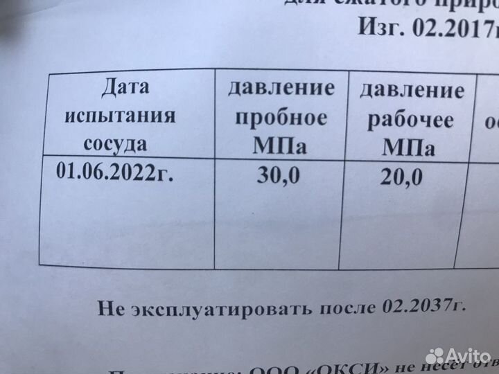 Баллоны метан