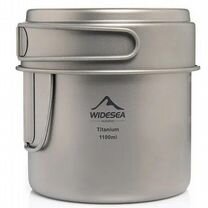 Титановая кастрюля с крышкой-сковородкой, 1100 мл