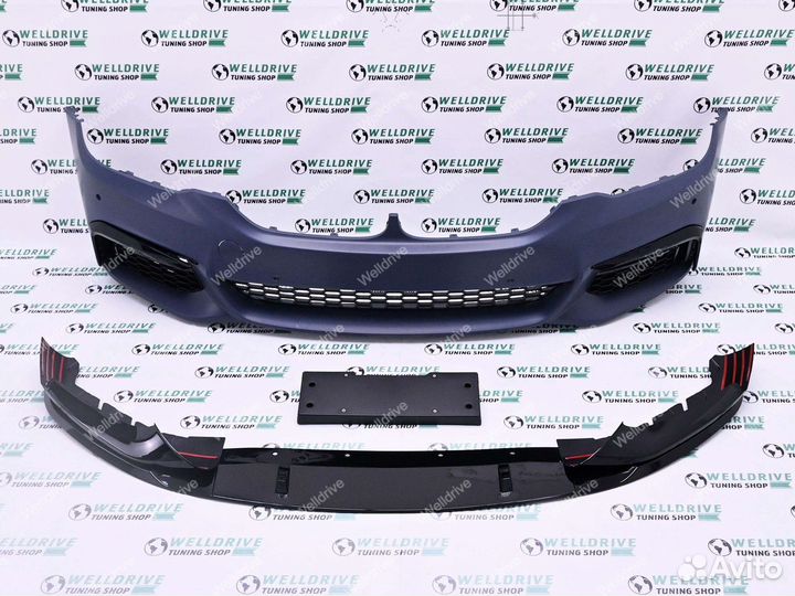 Бампер сплиттер BMW 5 G30 G31 M-Perfomance