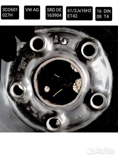 Диски на volkswagen passat r16