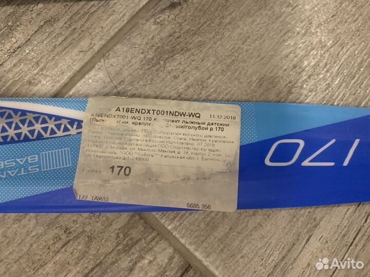 Лыжные ботинки с лыжами