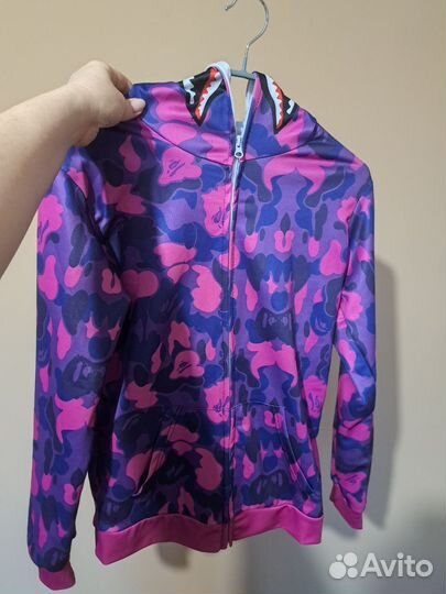 Зип худи bape shark