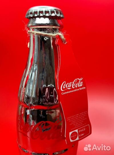 Коллекционная Серебристая бутылочка Кока-Кола
