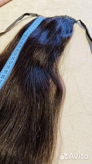 Шиньон из натуральных волос 55 см