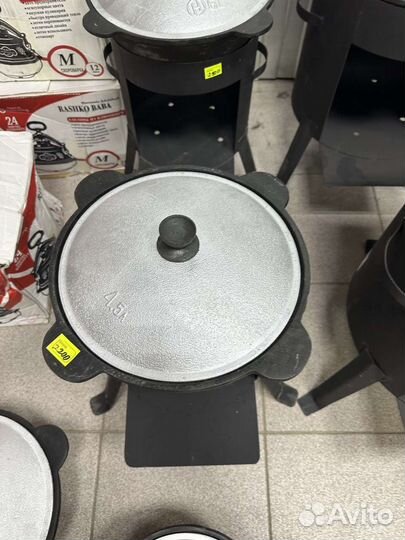 Казан чугунный + печь