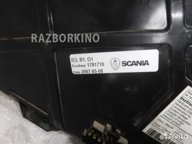 Панель приборов Скания