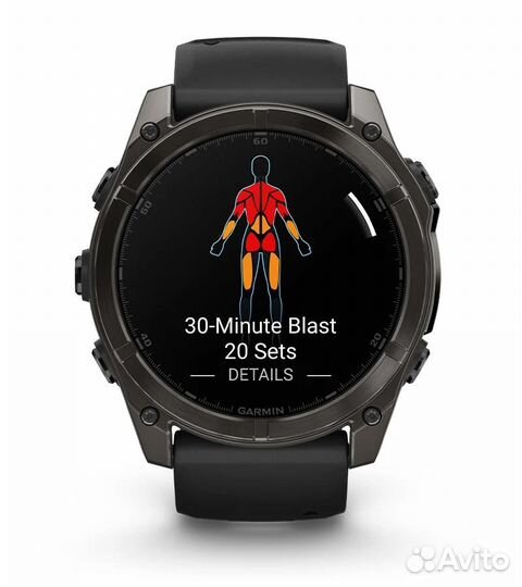 Garmin Fenix 8 51mm Amoled SapphireTitanium Серый