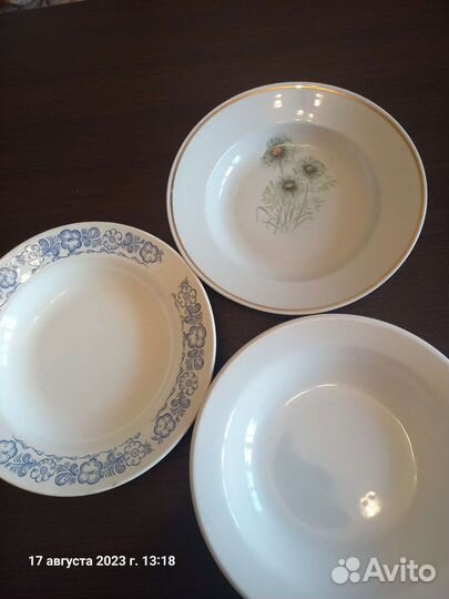 Тарелки для первых и вторых блюд