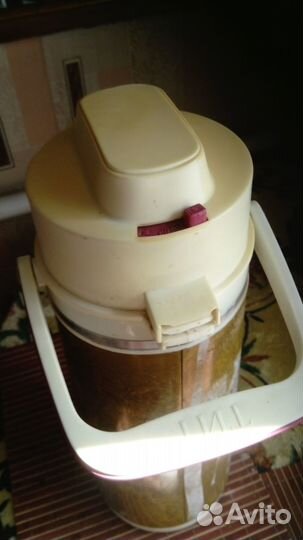 Термос 2,8л с помпой колба стекло