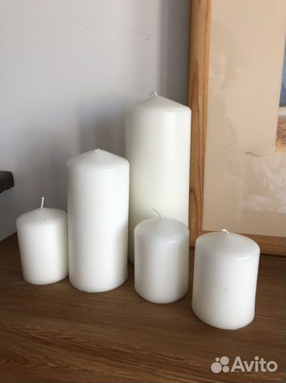 Свечи белые IKEA