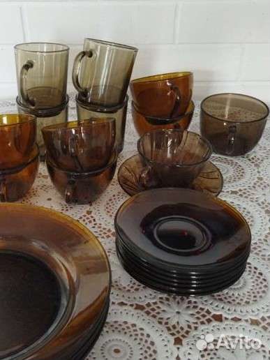 Кружки, Чайная пара, тарелки