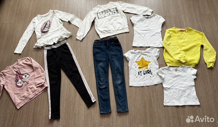 Вещи пакетом для девочки 134