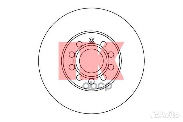 204788NK диск тормозной передний Audi A3, Skod