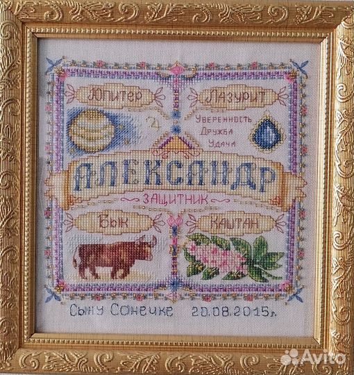 Именной оберег. Вышивка (любое имя)