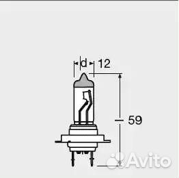 Лампа H7 12V (55W) ultra life