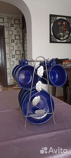 Чайно кофейный сервиз новый. Керамика